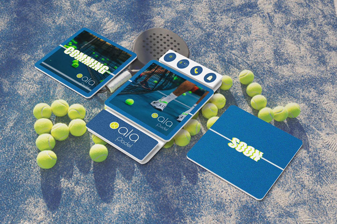 Padel tennis sports tennis ball logo branding  Brand Design Social media post Socialmedia designer