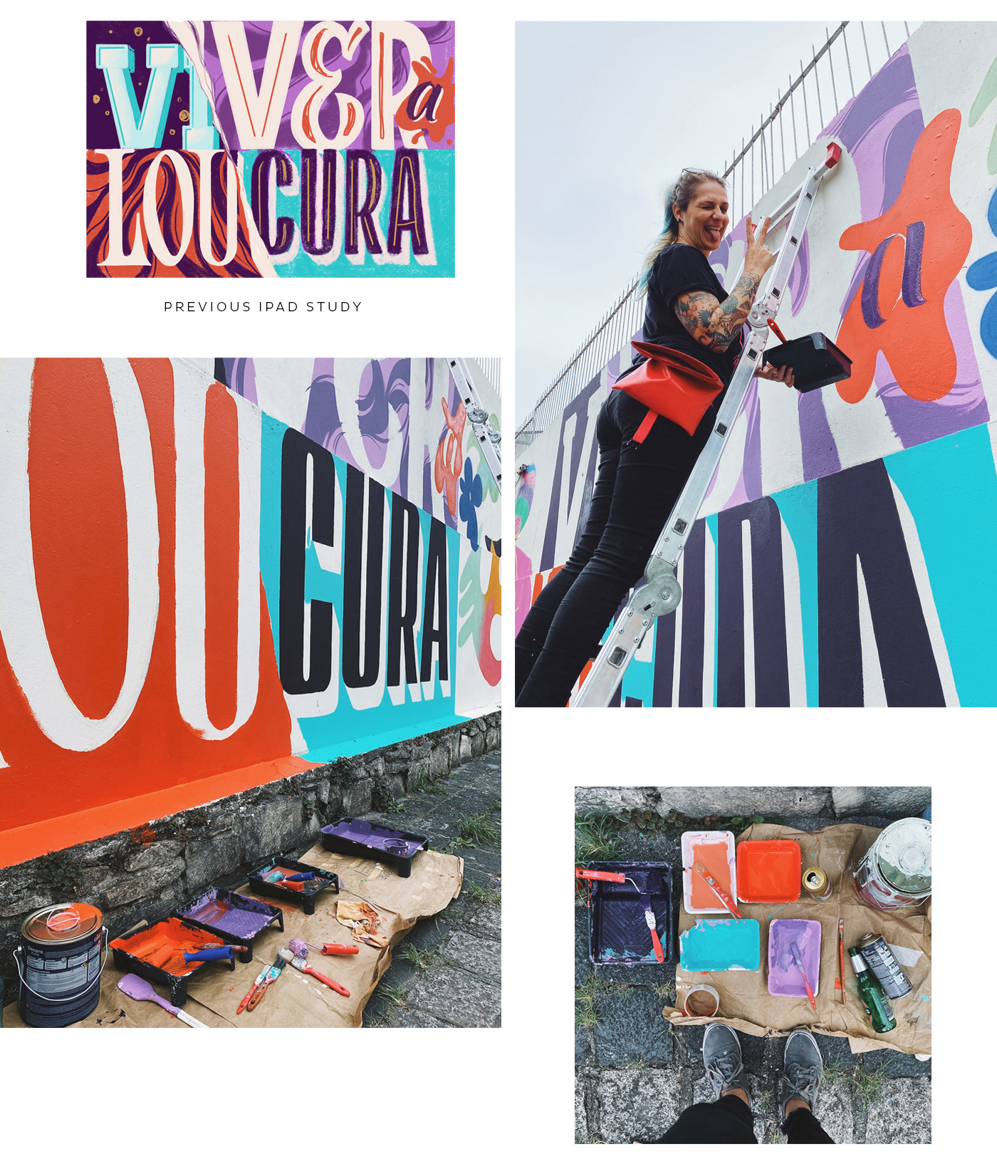 art collab lettering Mural muralart painting   streetart Urbanart visual visual art