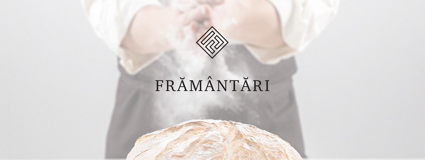 baker bakery branding  bread identity Logo Design minimalist romanian traditional