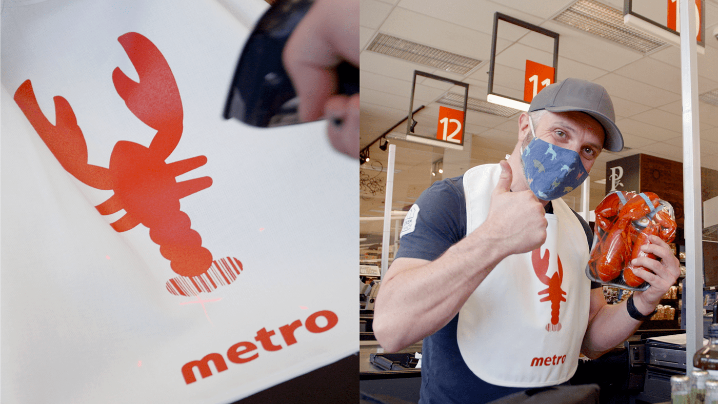 activation Advertising  billboard Food  Grocery Guerilla lobster marketing   print stunt