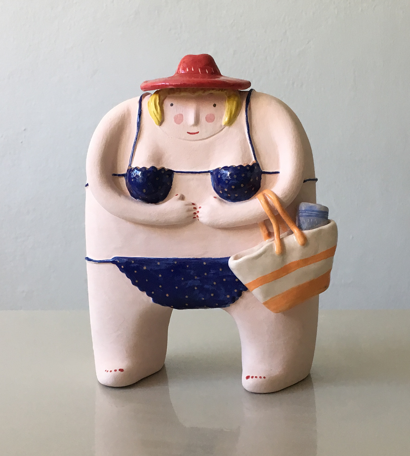 ceramic glaze summer Character design  sculpture handmade art craft vacation Holiday