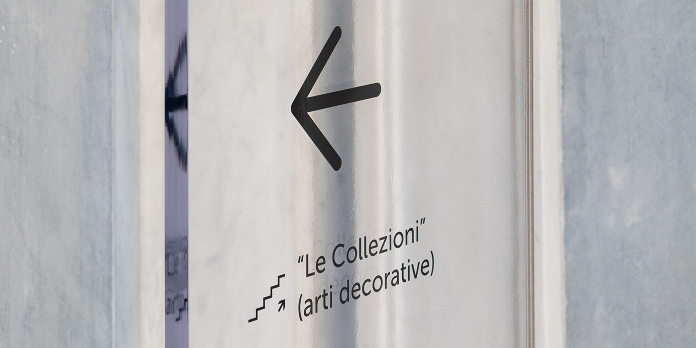 wayfinding segnaletica Signage Certosa NAPOLI graphic design museo museum system