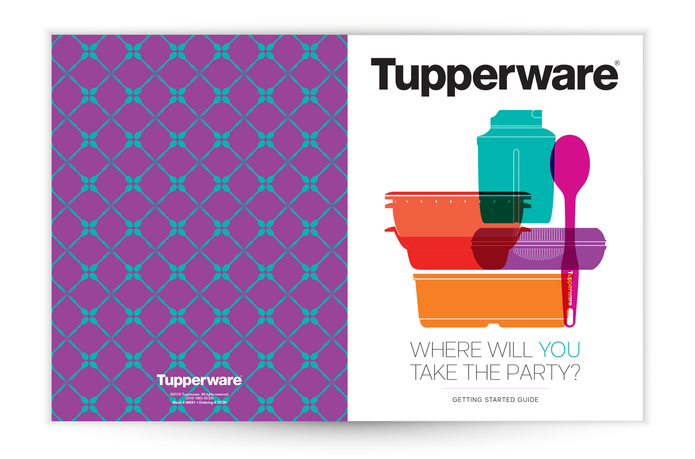 I designed a printed booklet that introduced new Salesforce members to the Tupperware...