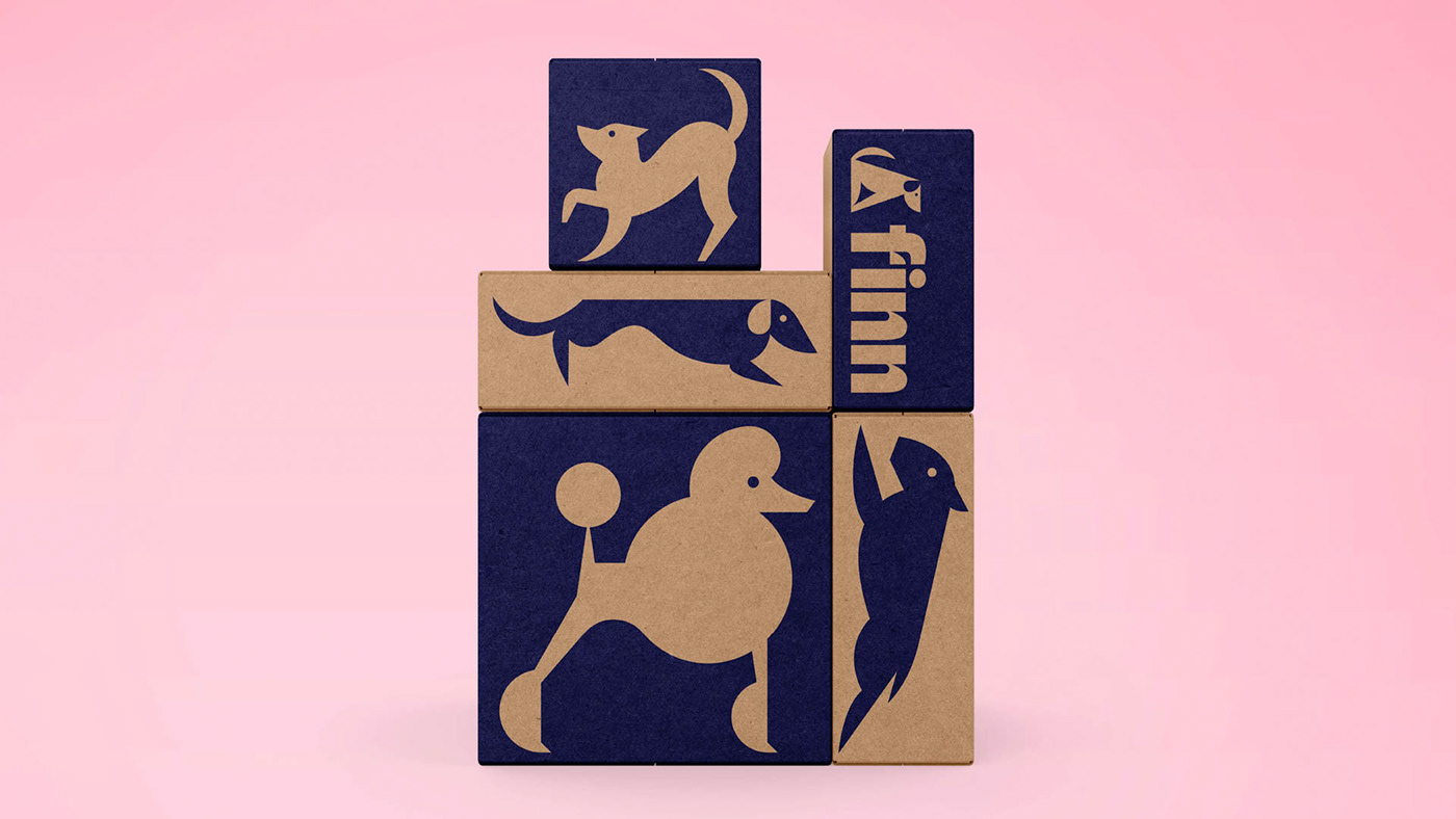 branding  dog fresh geometric ILLUSTRATION  Minimalism Packaging Pet supplement Wellness