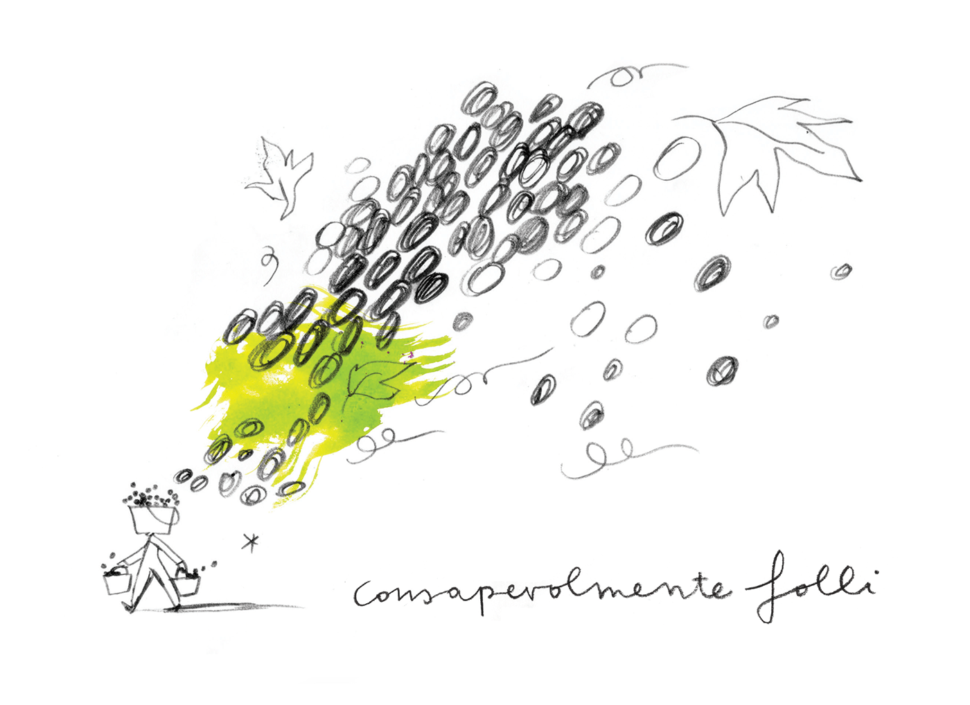 byodinamic Drawing  francesca ballarini graphite ILLUSTRATION  ink lettering natural wine  Visual Communication wine