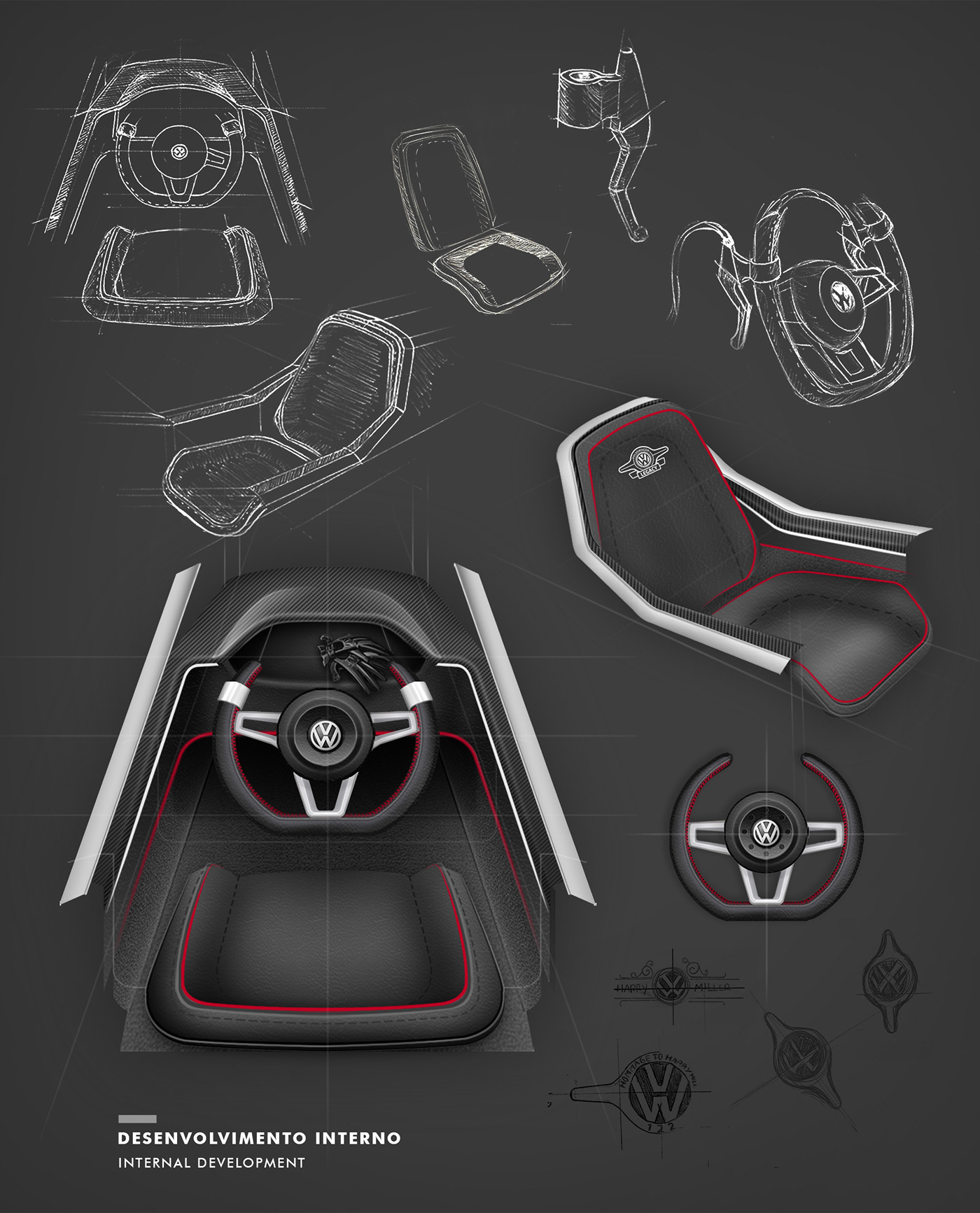 SoapBox Lagacy volkswagen industrialdesign productdesign PROJECTCONSTRUCTION RenderingDigital sketches TALENTOVWDESIGN2013