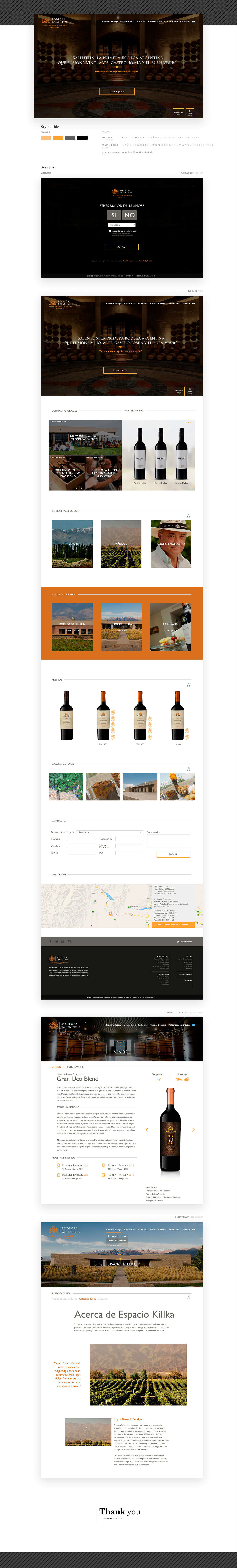 salentein bodegas wine winery Web Design  Web online