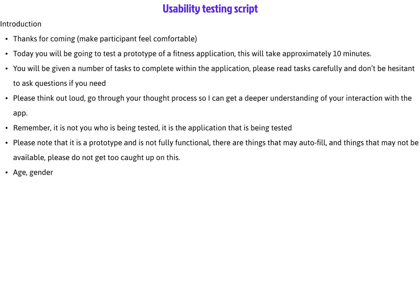 usability testing fitness application uxresearch research