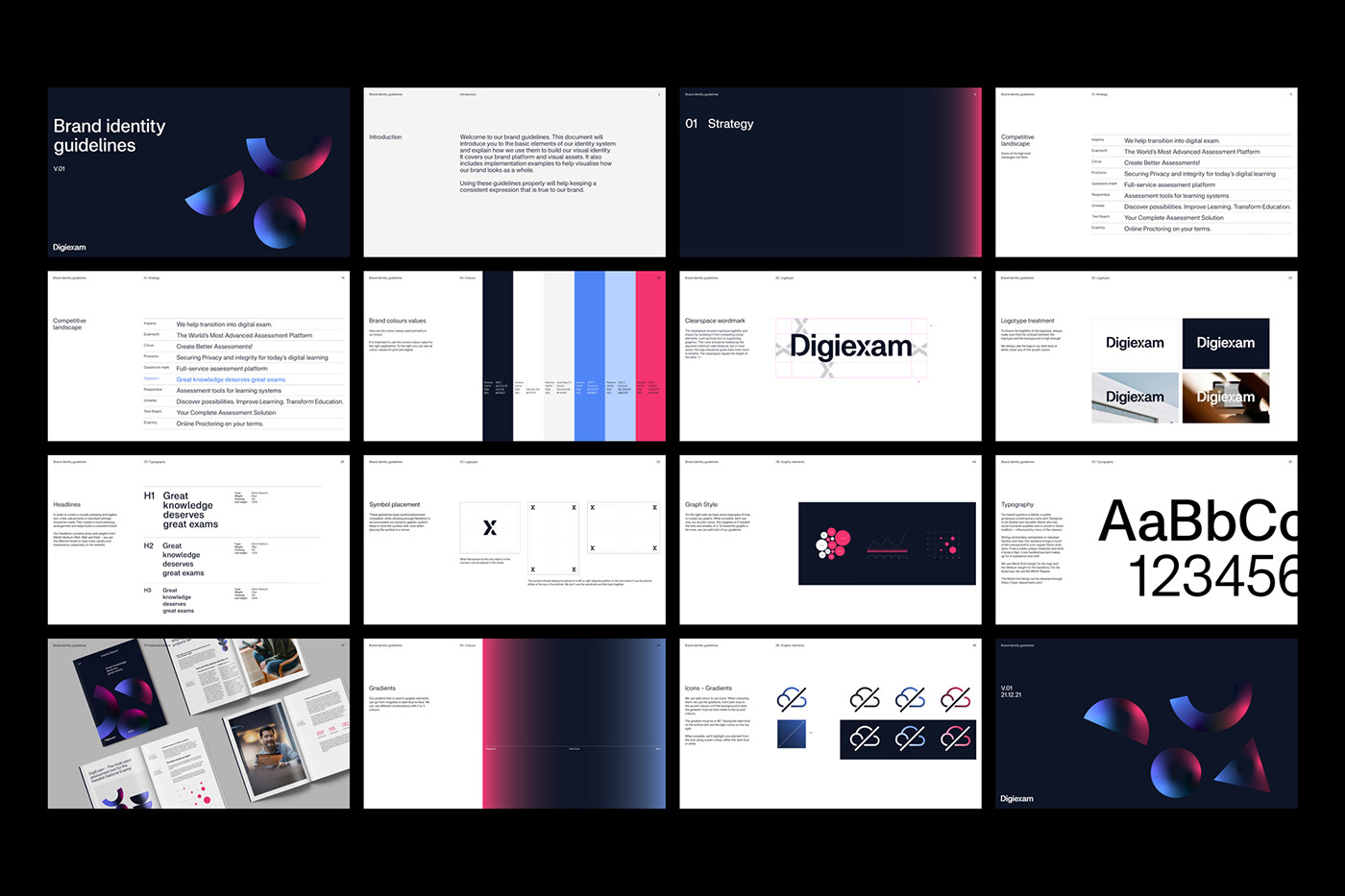 business card exam graphic design  graphics school software University visual identity Webdesign