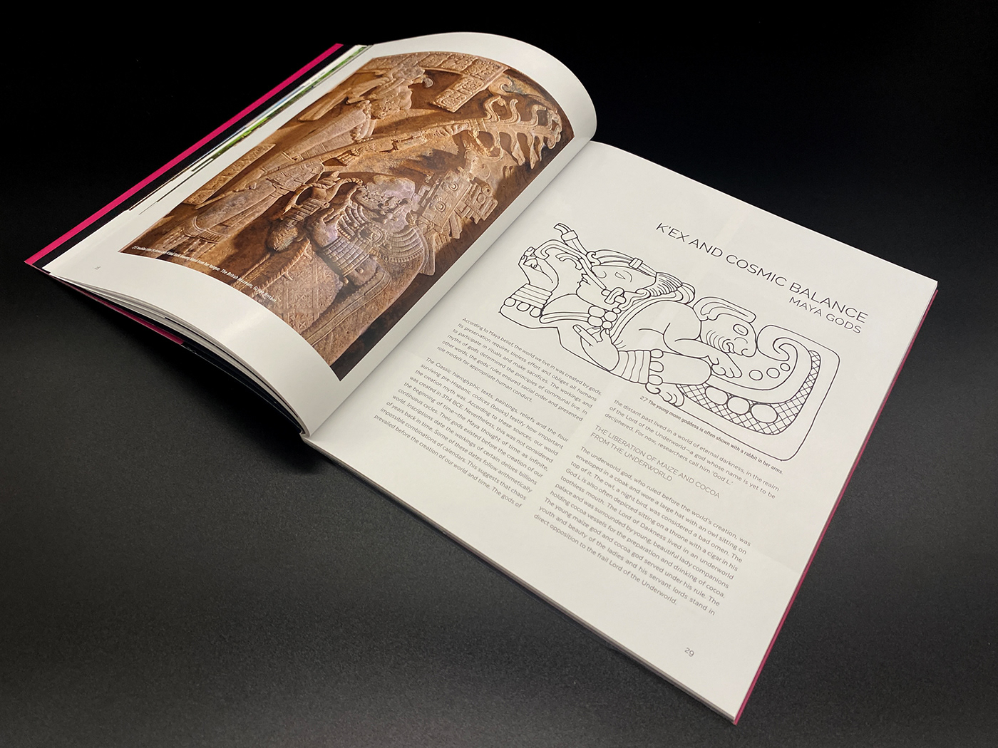 Maya exhibition book design