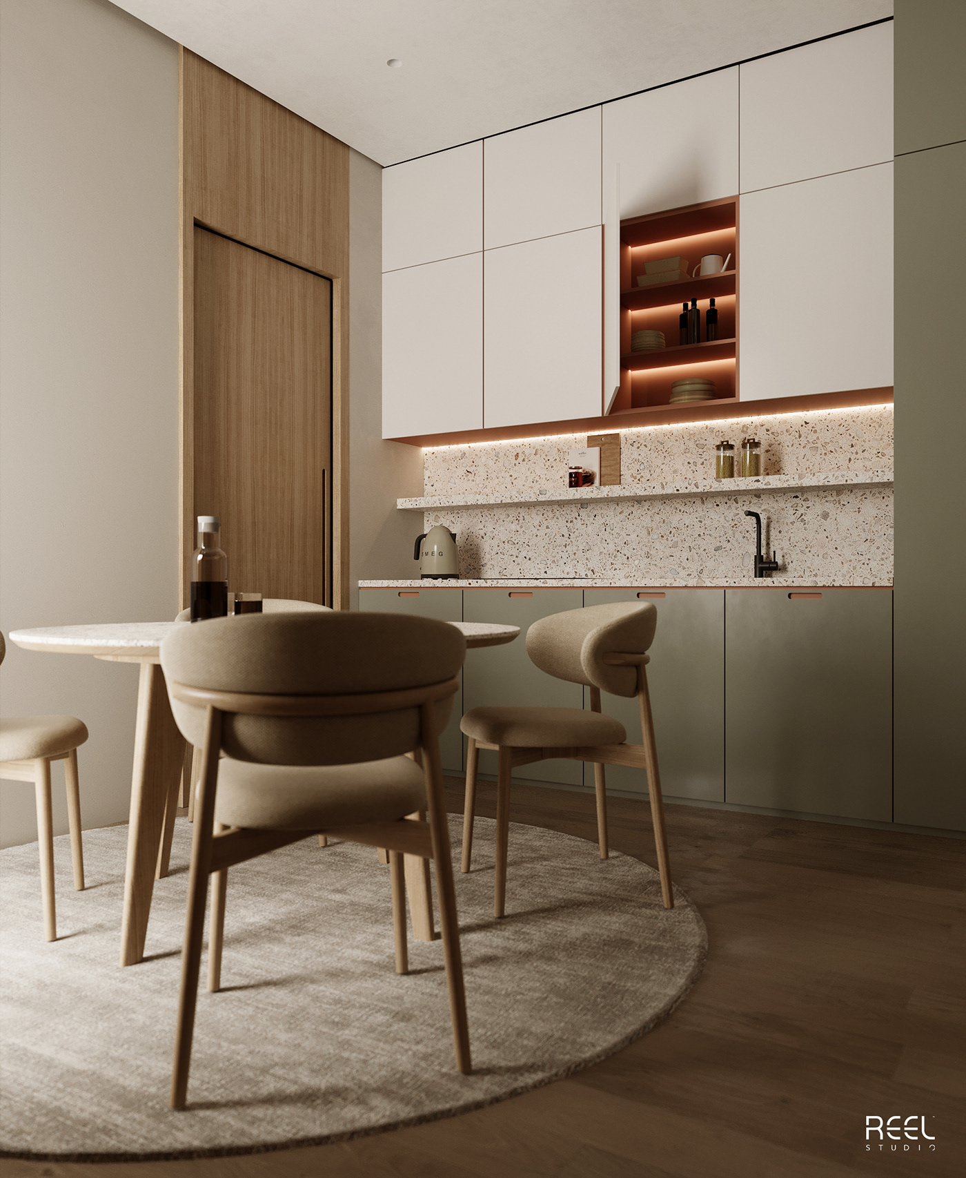 furniture interior design  Render visualization 3ds max corona kitchen modern 3D architecture