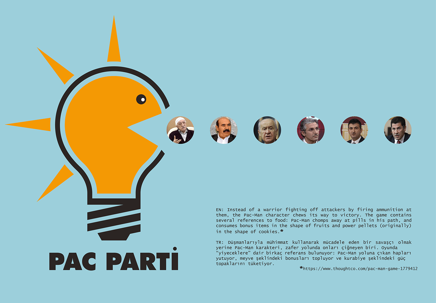 Pac-Man politics Turkey poster post