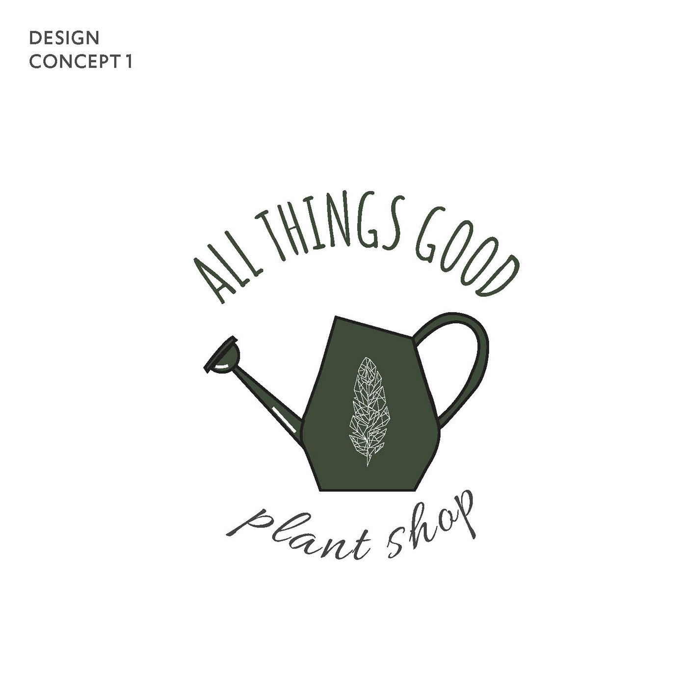 branding  digitaldesign green greenery houseplants identitydesign logodesign Pottery plants