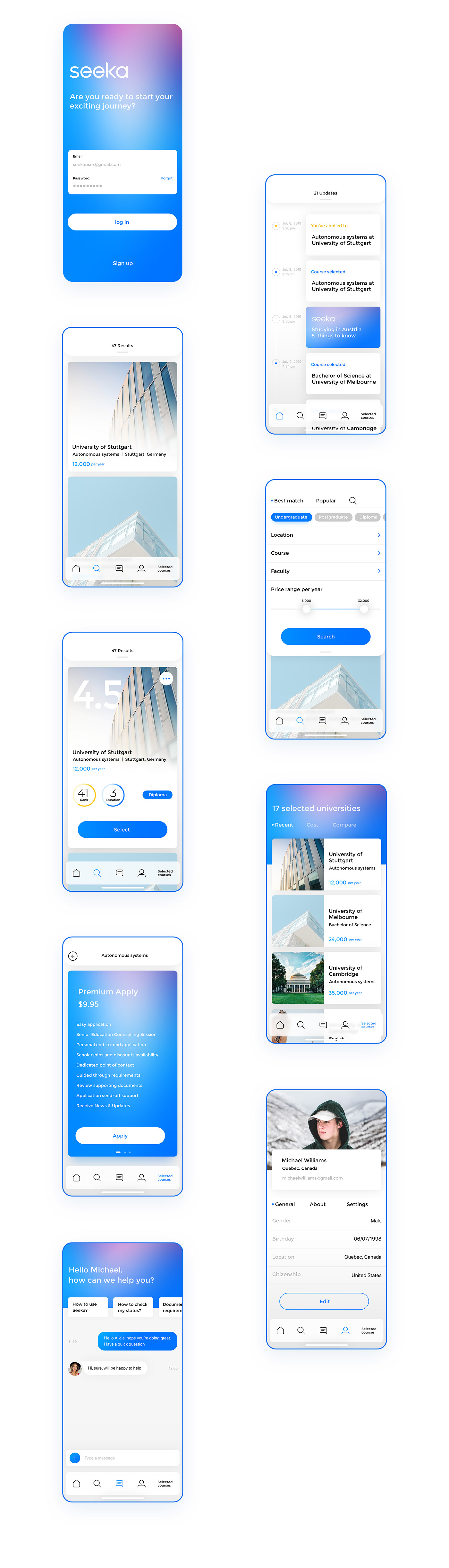 UI/UX app app design application user interface Mobile app UI ux clean flat