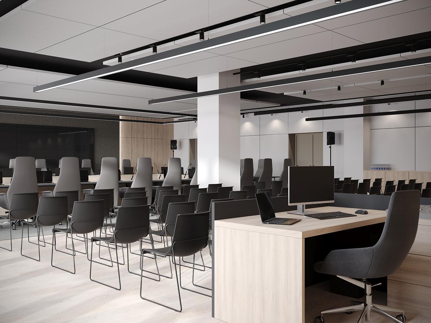 Interior conference conference room Office interior design  visualization Minimalism corona 3ds max CGI