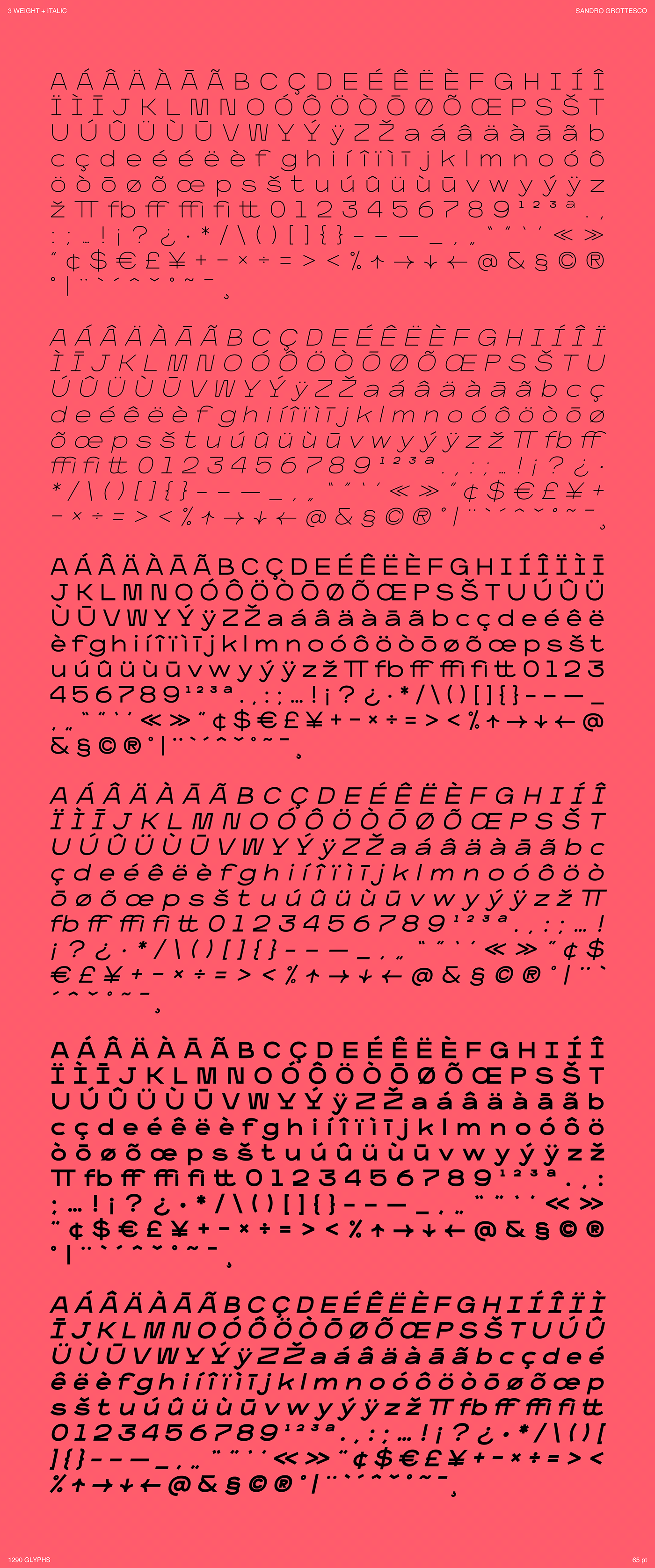 Sandro Grottesco Typeface On Behance