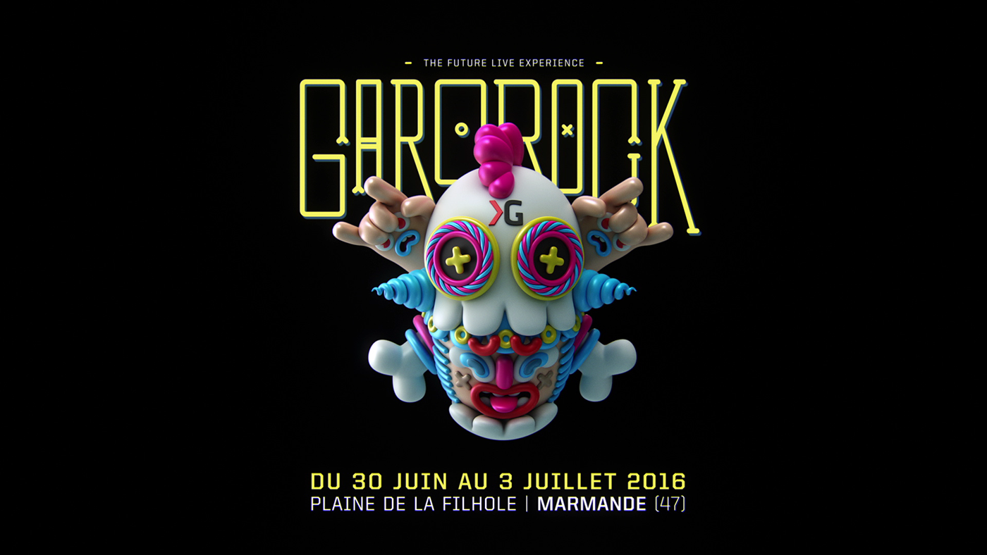 garorck festival 3D mask head muse the kills m83 disclosure method man