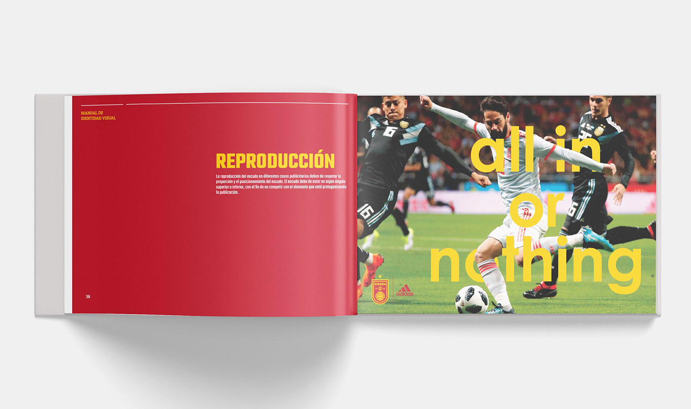 brand book branding  football soccer spain brand Mockup sports uniform book