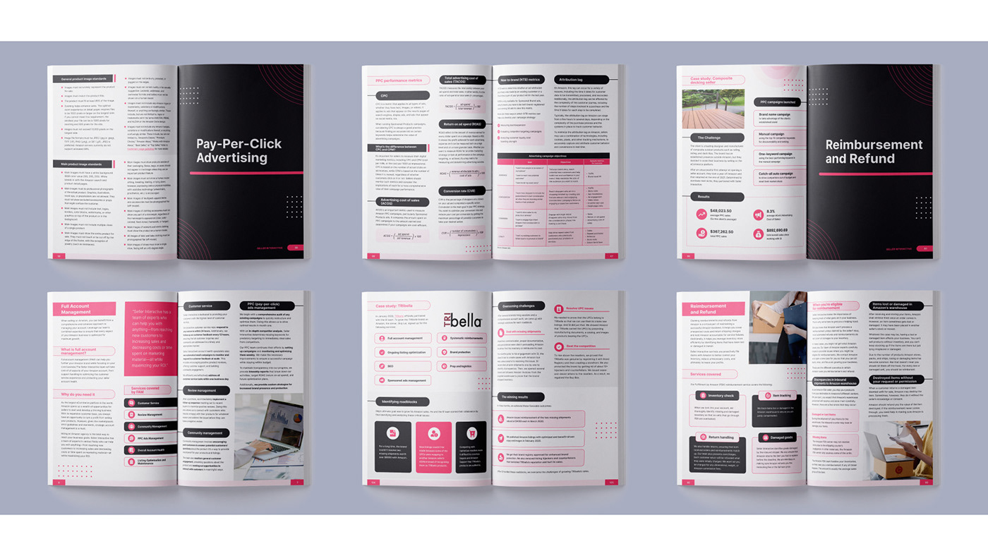 multipage Layout magazine Playbook infographic instructions e-book book e-commerce whitepaper