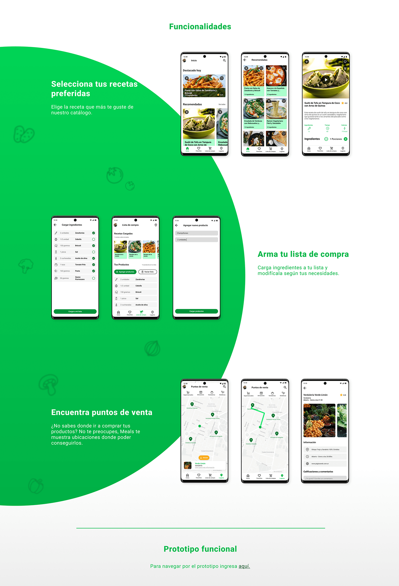 app design coderhouse design Figma Mobile app UI ux vegan Vegetarian visual identity