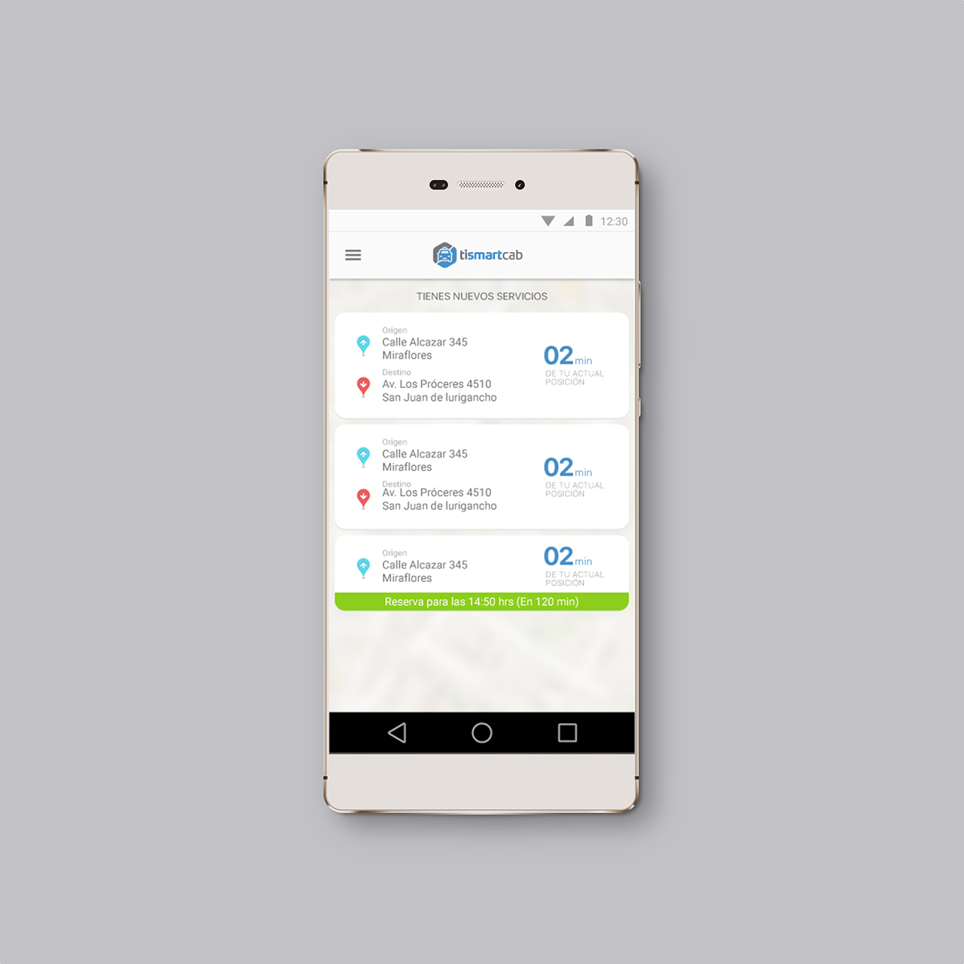 ux UI taxi app android clean ios design