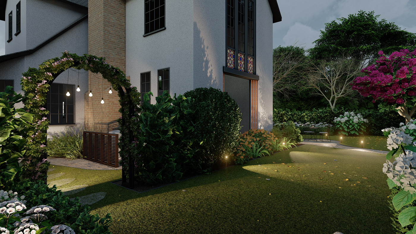 3D Rendering 3D Visualization arquitectura diseño paisajistico paisagismo patio design yard