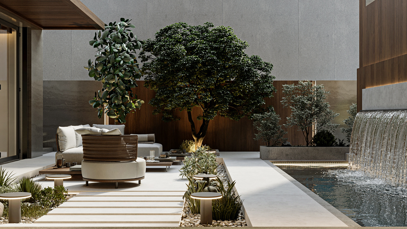 design Landscape Design exterior architecture 3ds max dubai Australia united states corona outdoor furniture