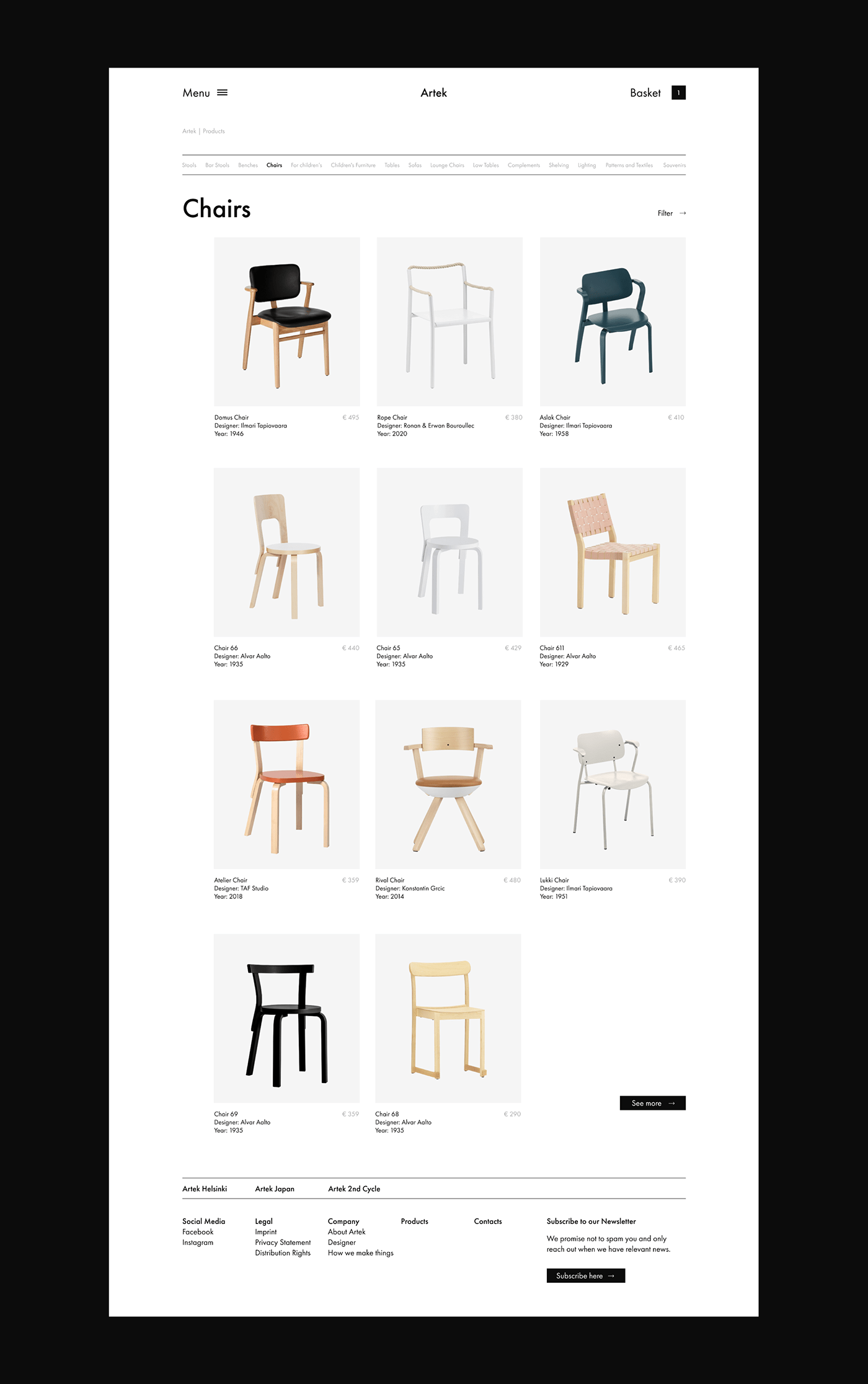 brand brand identity branding  furniture identity Minimalism trends typography   visual identity Web Design 
