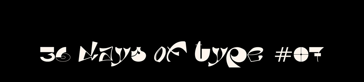 #36daysoftype07 #alphabet #fontdesign #graphicDesign #letterdesign #lettering #type #typedesign #typo #typography