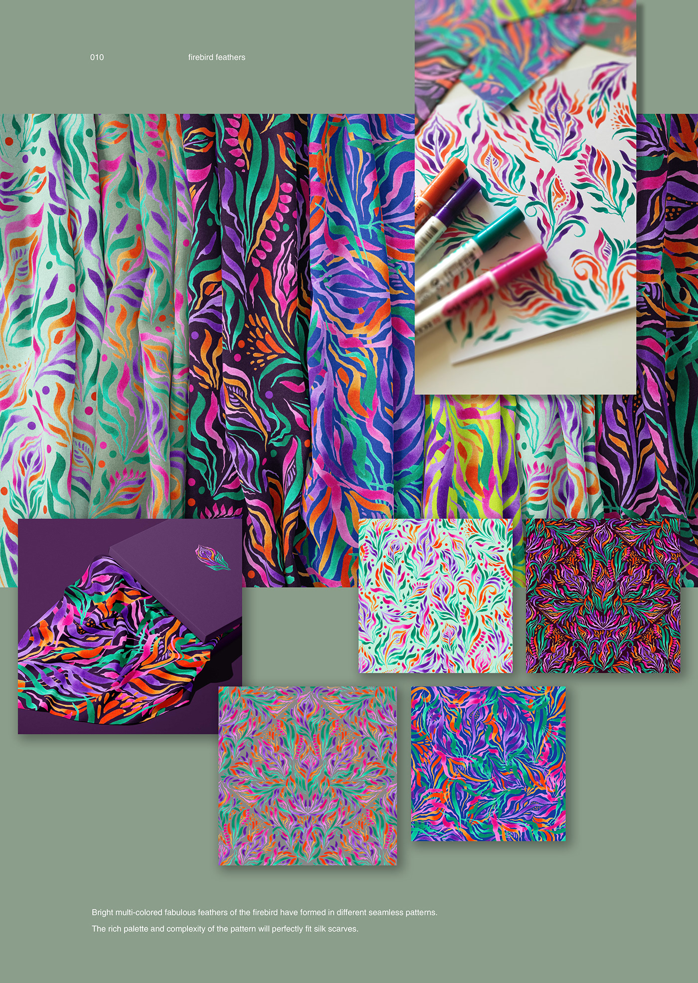 color design Fashion  flower ILLUSTRATION  Marker pattern print textile watercolor