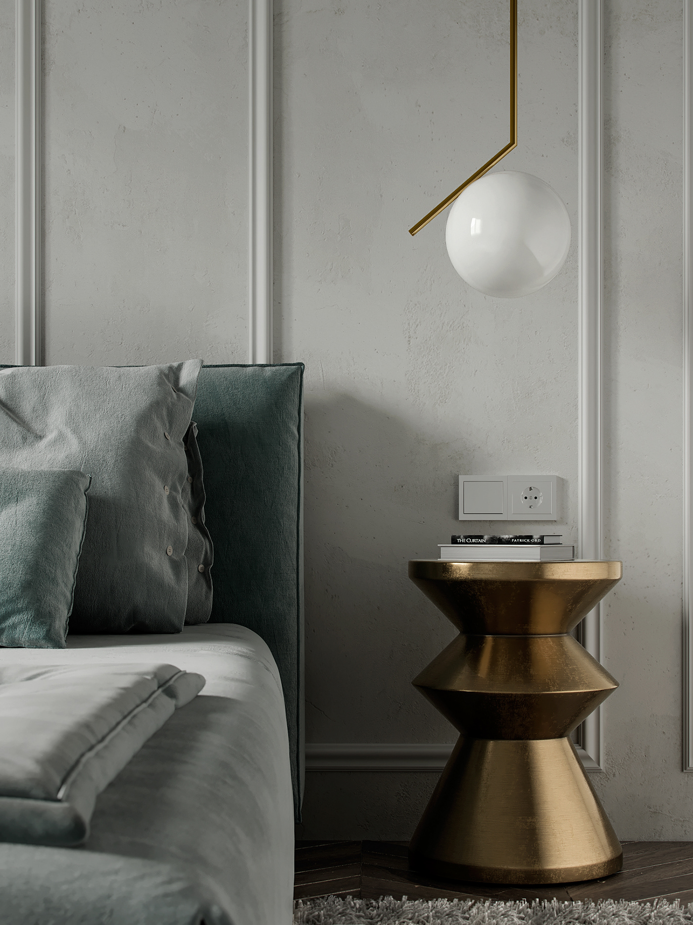 design visualization 3D Scandinavian modern appartment interior design  eclectic corona 3ds max