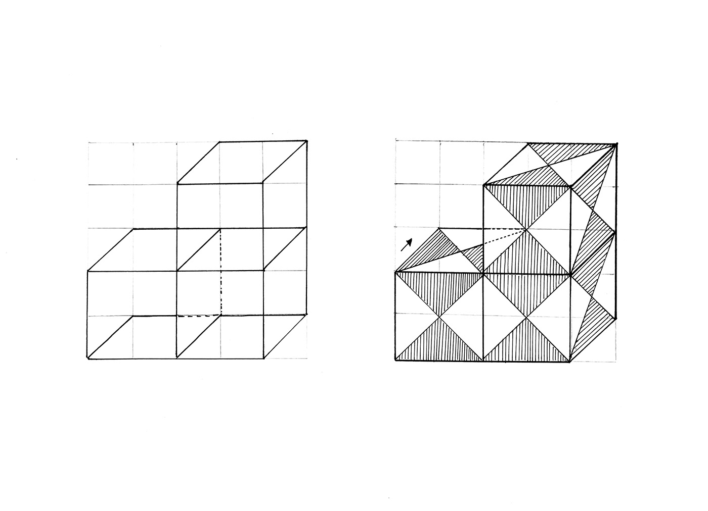 dibujo 3D  El Cubo