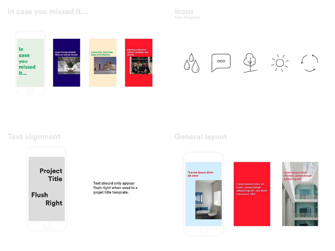 architecture brand guidelines design graphic design  guidelines henning larsen instagram social media Stories