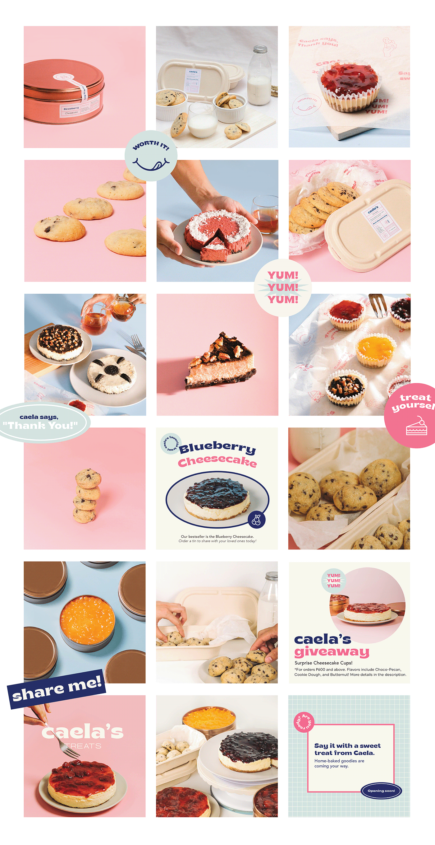 Brand Design brand identity branding  Business card design cake branding cookie packaging Disjointed Work Logo Design online bakery Product Photography