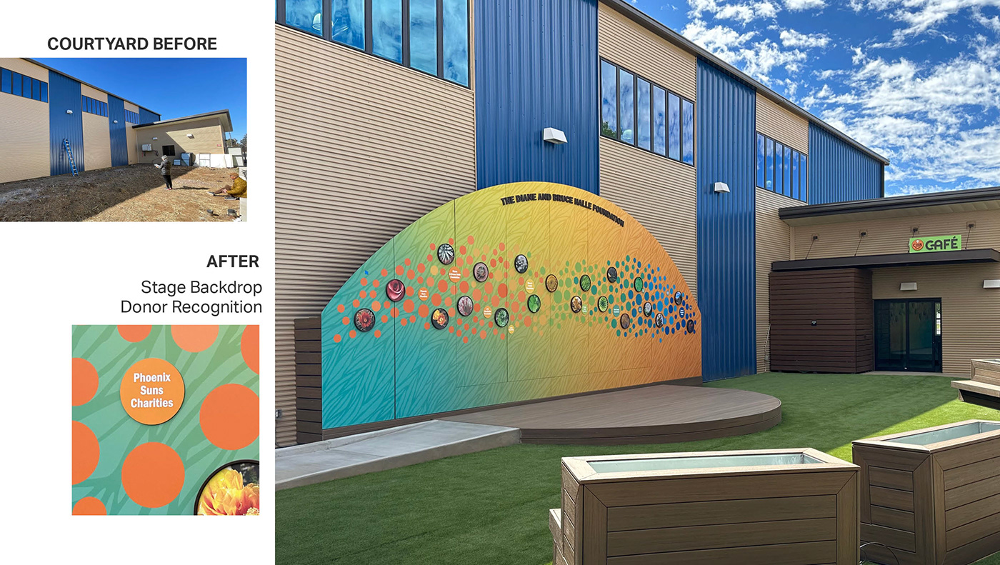 environmental graphics Murals Signage Education arizona colorful kids Boys & Girls Club donor graphics inspirational