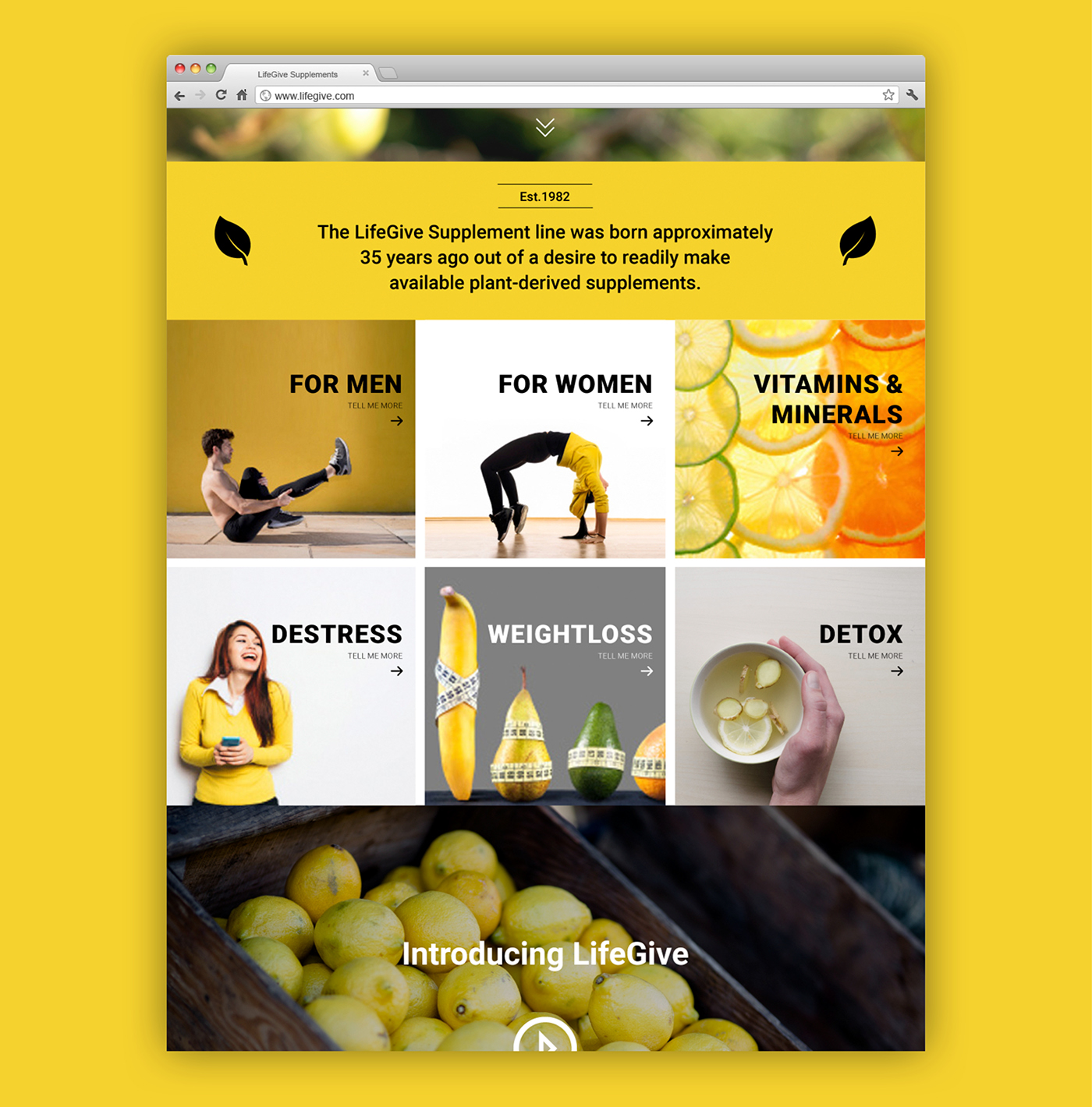 Web Design  Ecommerce branding  art direction  vitamins supplements Health UI/UX magento