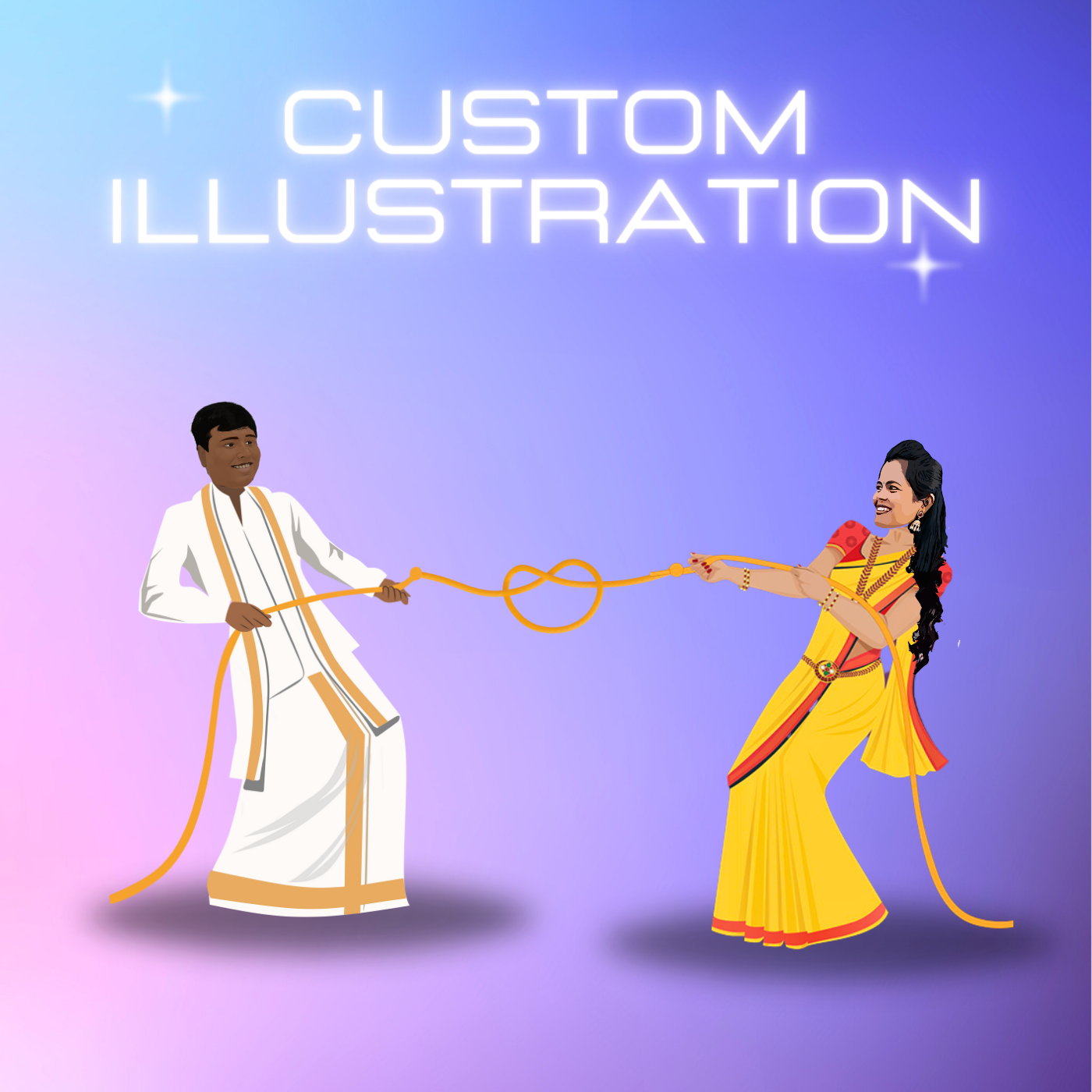 design wedding invitation ILLUSTRATION  Digital Art  Character design  digital illustration art Graphic Designer save the date