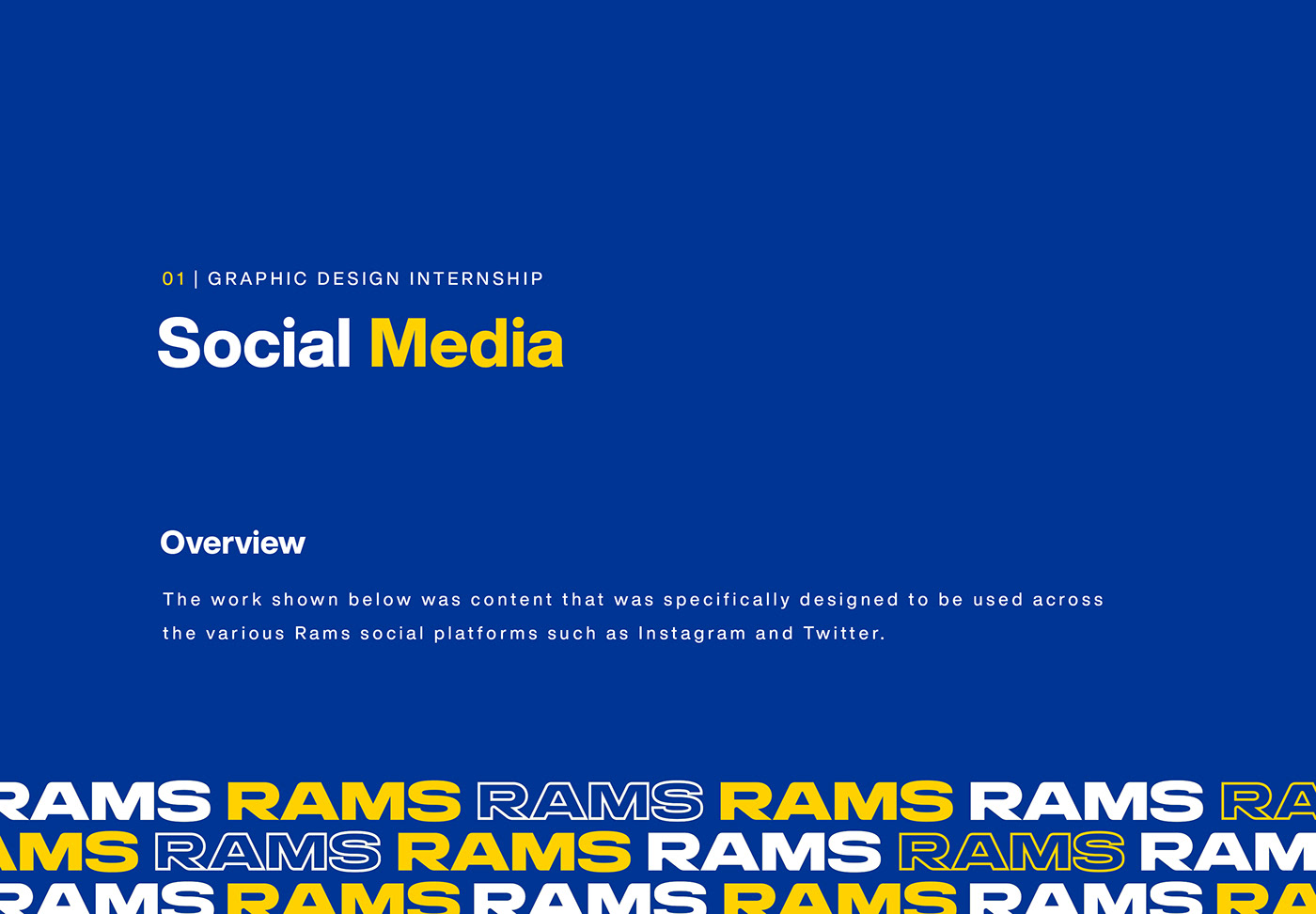 branding  football graphic design  Los Angeles Rams nfl poster SMSports social media sports Sports Design