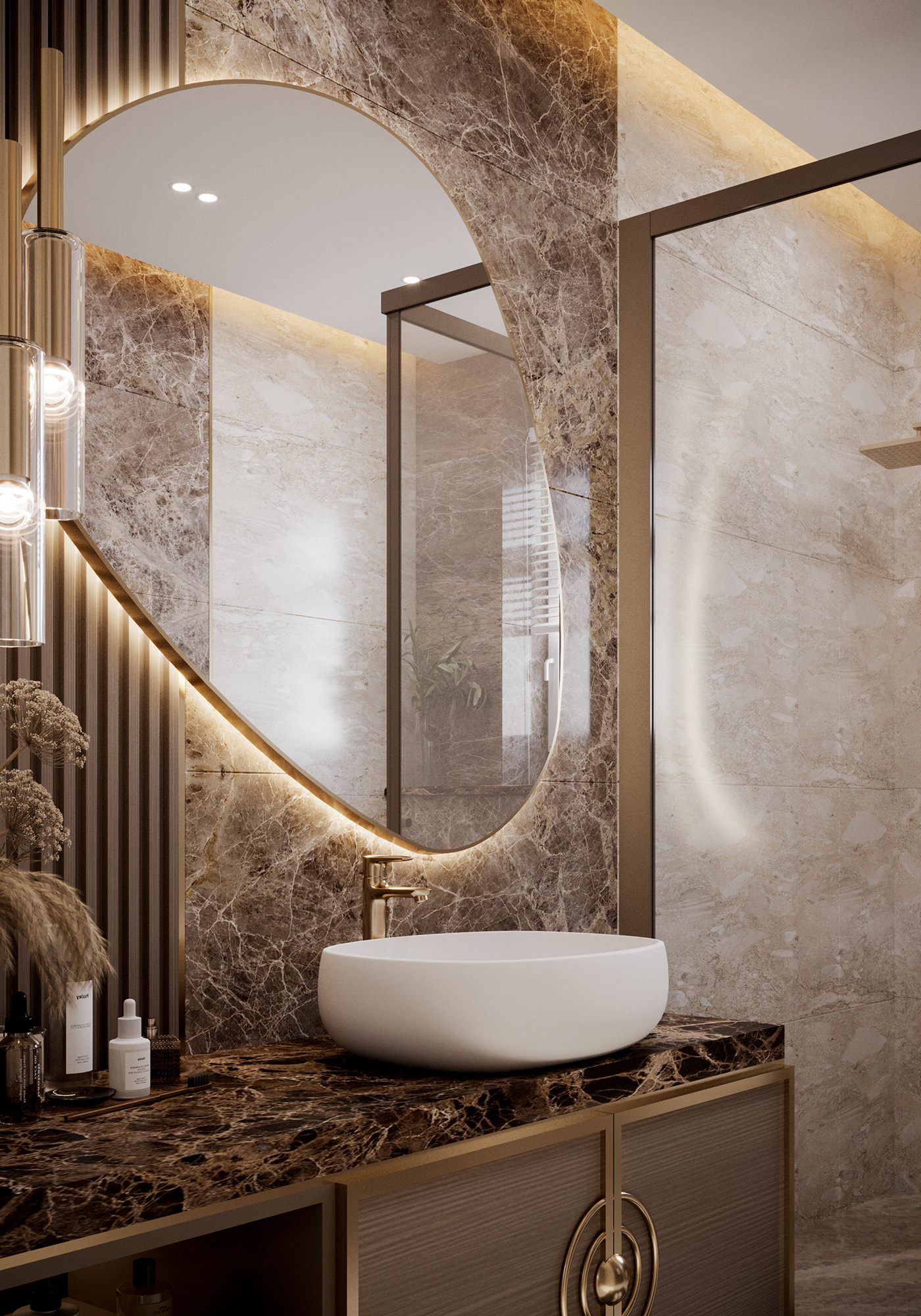 bathroom interior design  visualization Majestic design luxury elegant creative bathroom design дизайн интерьера