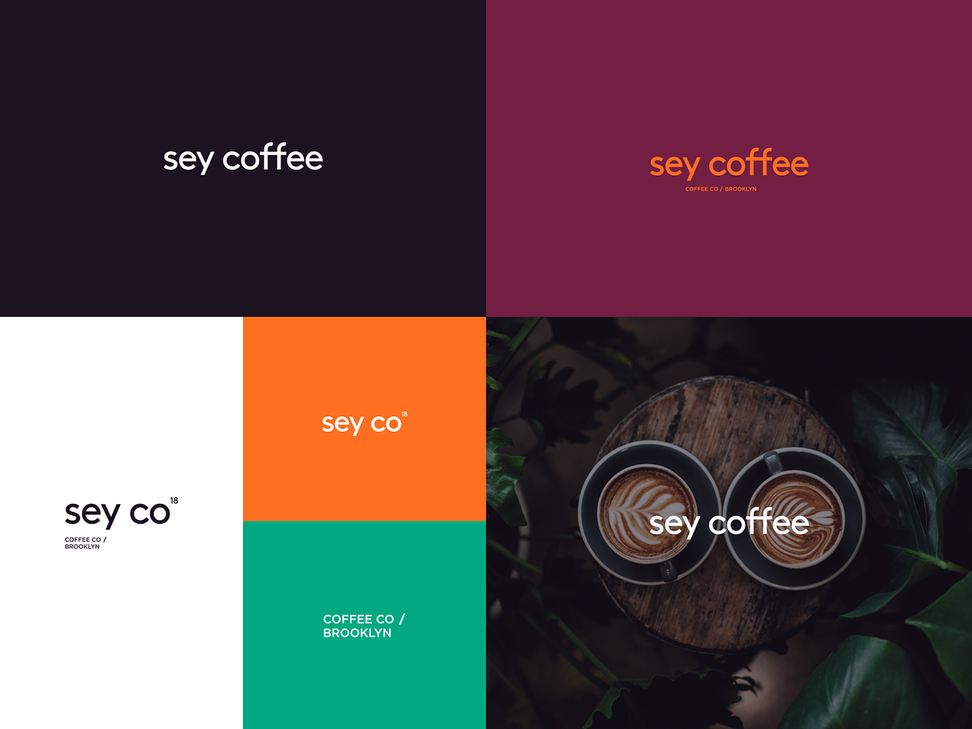 logo nyc Coffee newyork colour brand identity Logotype package