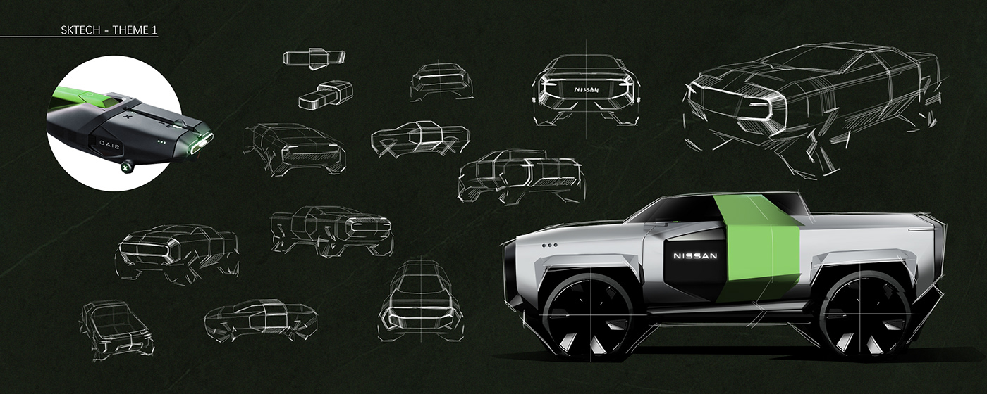 concept car Nissan car cardesign sketch cardesignsketch evcar showcar