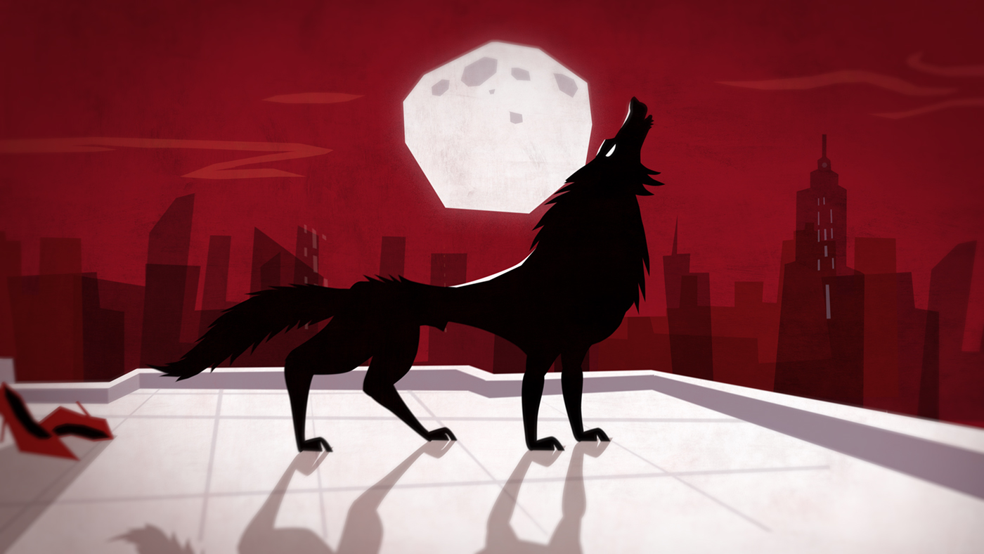 2D animation  Film   intro wolf planeta singli Character