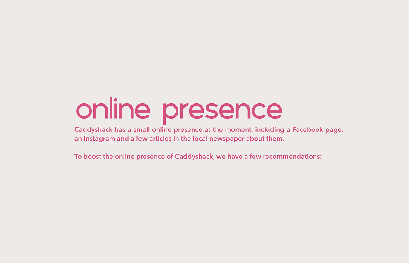 Rebrand branding  caddyshack uow logo Social Medai Website