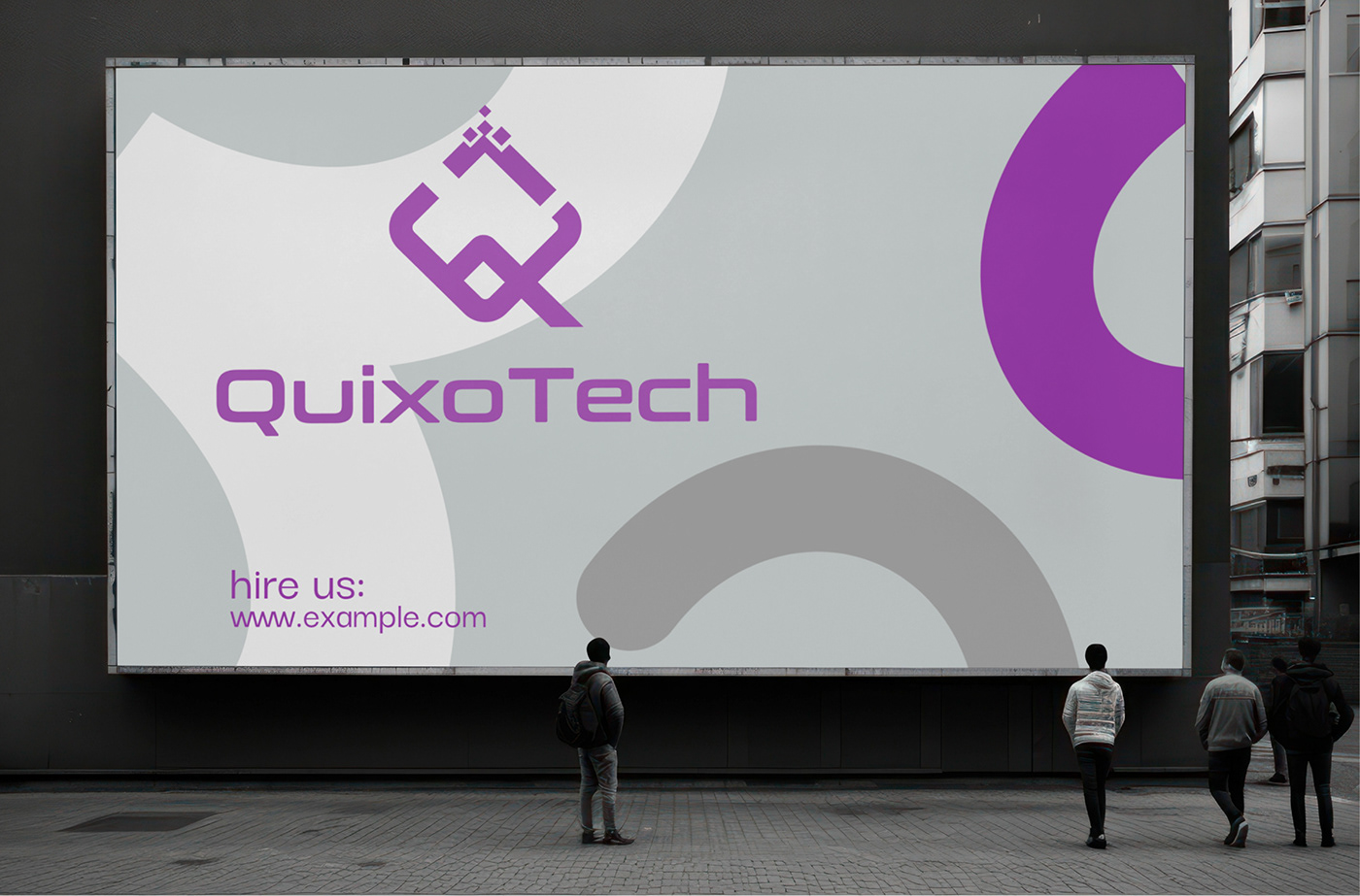 q logo T logo tech Technology technical company logo minimalist modern Logotype Branding Identity
