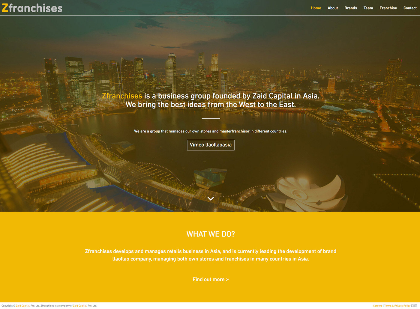 web development  Website zfranchises LlaoLlao singapore yogurt