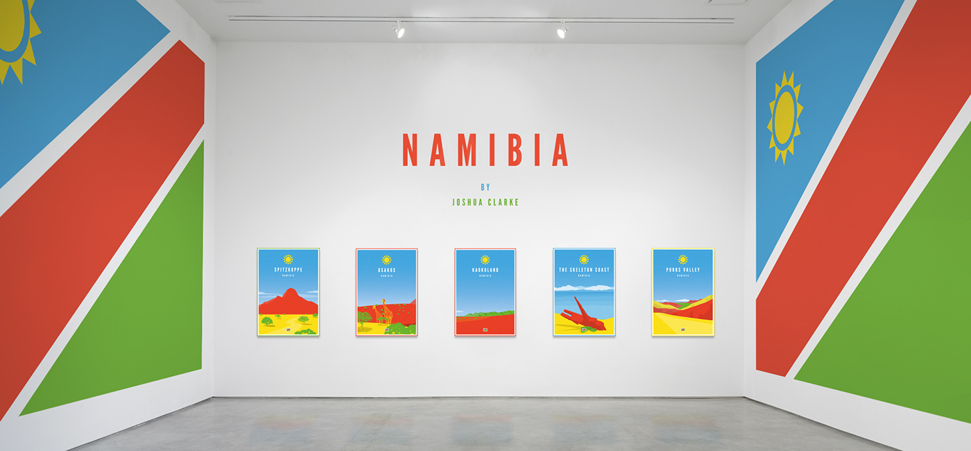 Namibia poster print posters tourist flat minimal minimal poster minimal illustration tourism