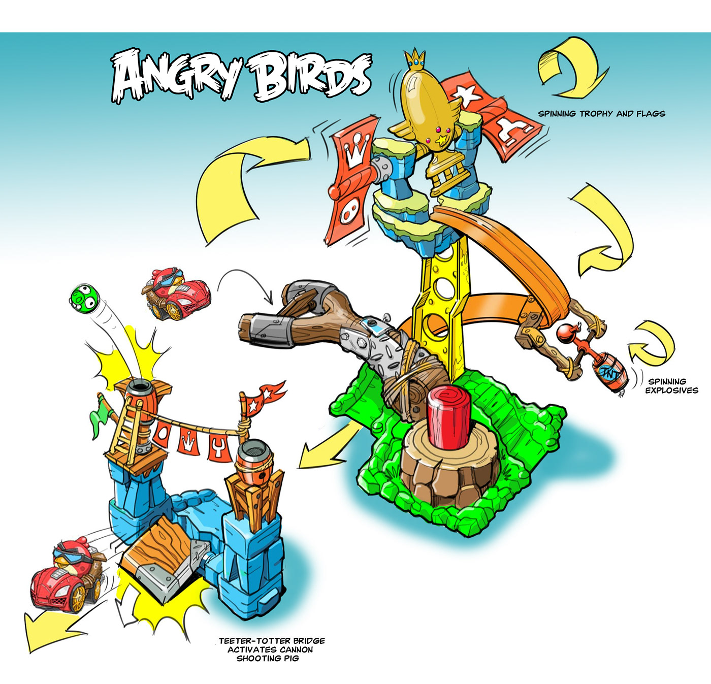 toy industrial design  playsets sketches concepts