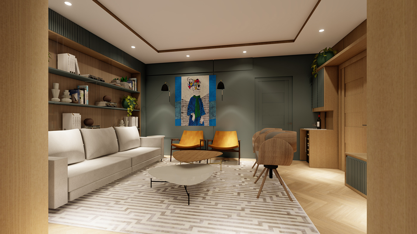 interior design  Render visualization 3D Office lumion SketchUP decor