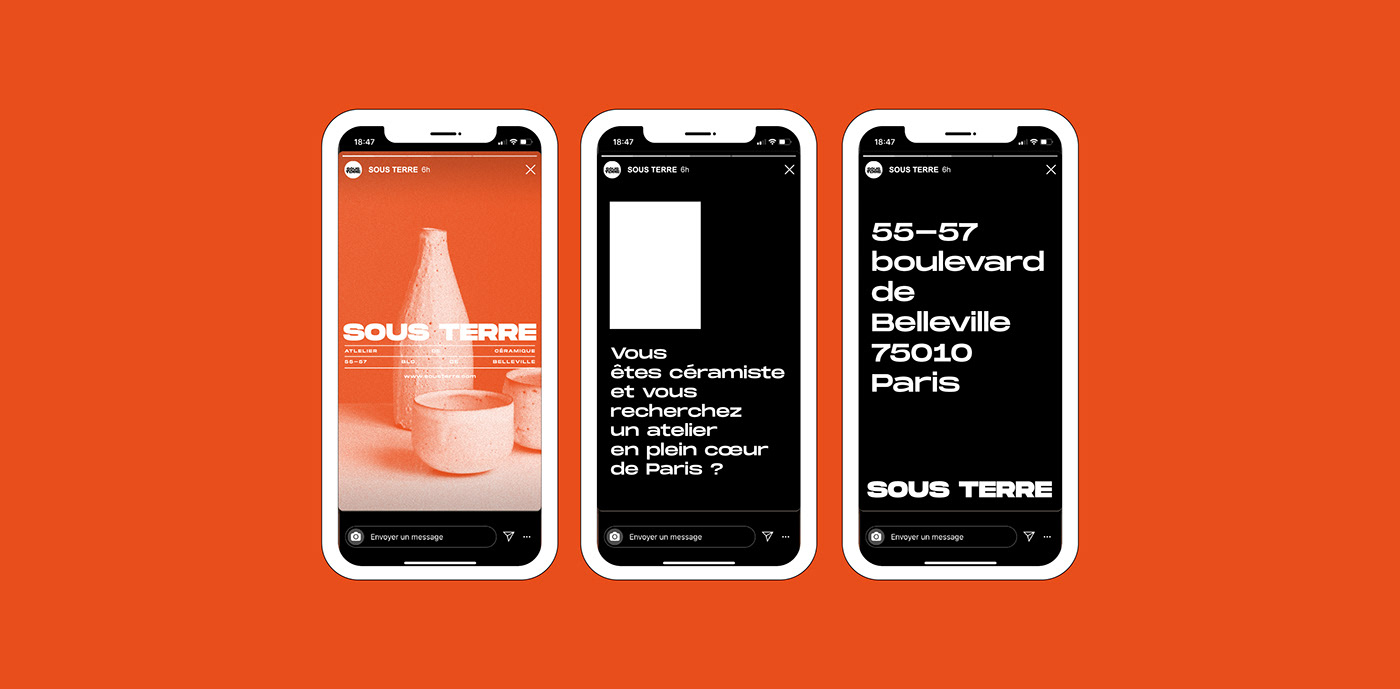 black bold branding  Brutalism ceramics  clay graphicdesign identity orange Webdesign