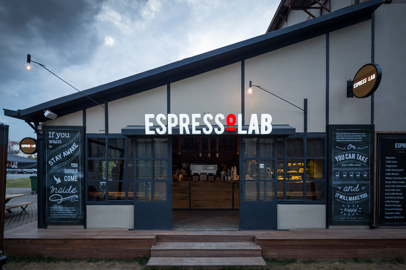 coffeeshop Coffee cafe espressolab istanbul place shop espresso latte americano lettering wood